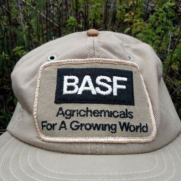 Deadstock Vintage BASF Agrichemicals Snap Back Trucker Hat Cap - Picture 2 of 7